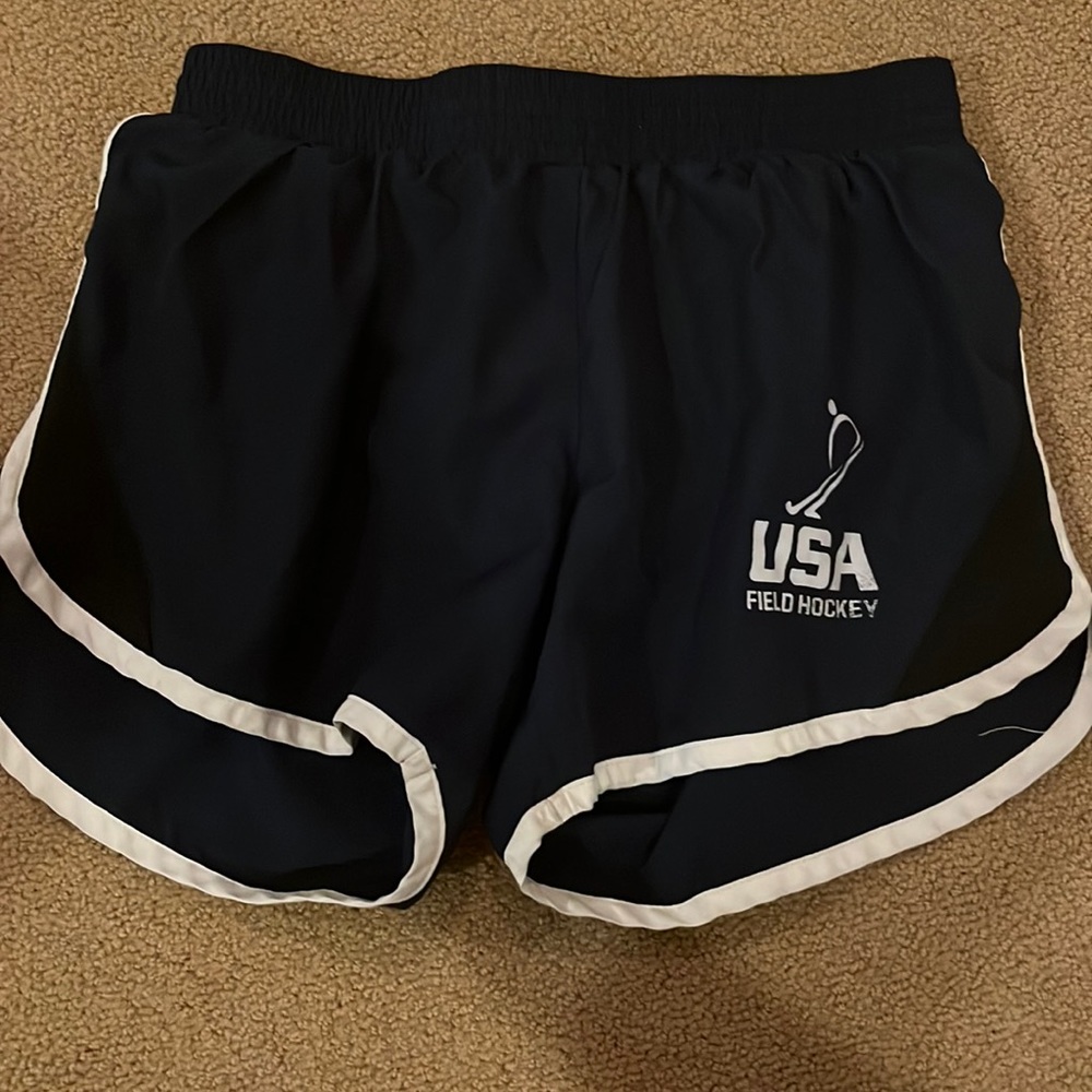 Navy blue USA field hockey shorts